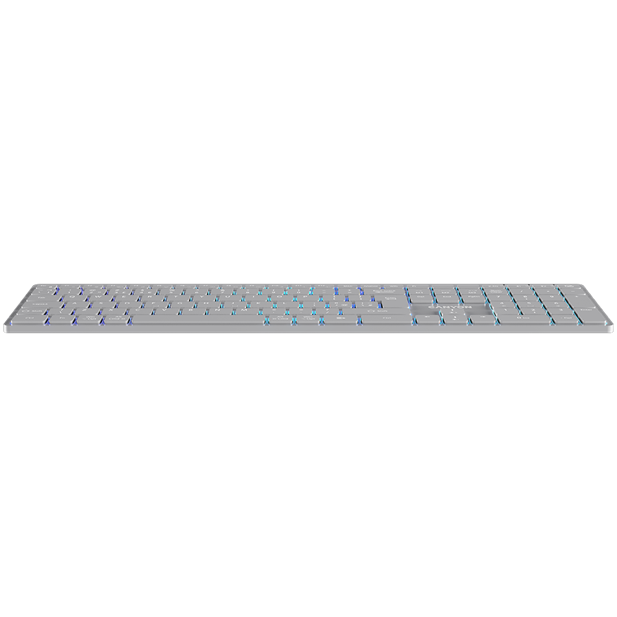 CANYON keyboard HKB-W11 UK/US RGB Dual Mode Wireless Grey - Image 3