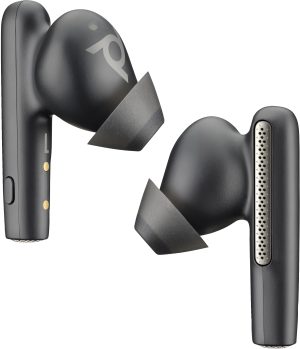 HP Poly Voyager Free 60 UC M Carbon Black Earbuds +BT700 USB-C Adapter +Basic Charge Case