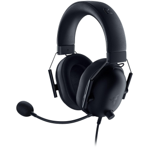 Razer BlackShark V2 X For PlayStation Wired Console Headset Black Tri-Force Drivers 50" Hyperclear Cardoid Mic leatherette ear cushions for a plush fit and feel