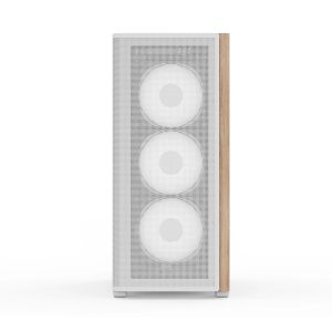 AeroCool кутия Case ATX - D501A White, Addressable RGB, Wood