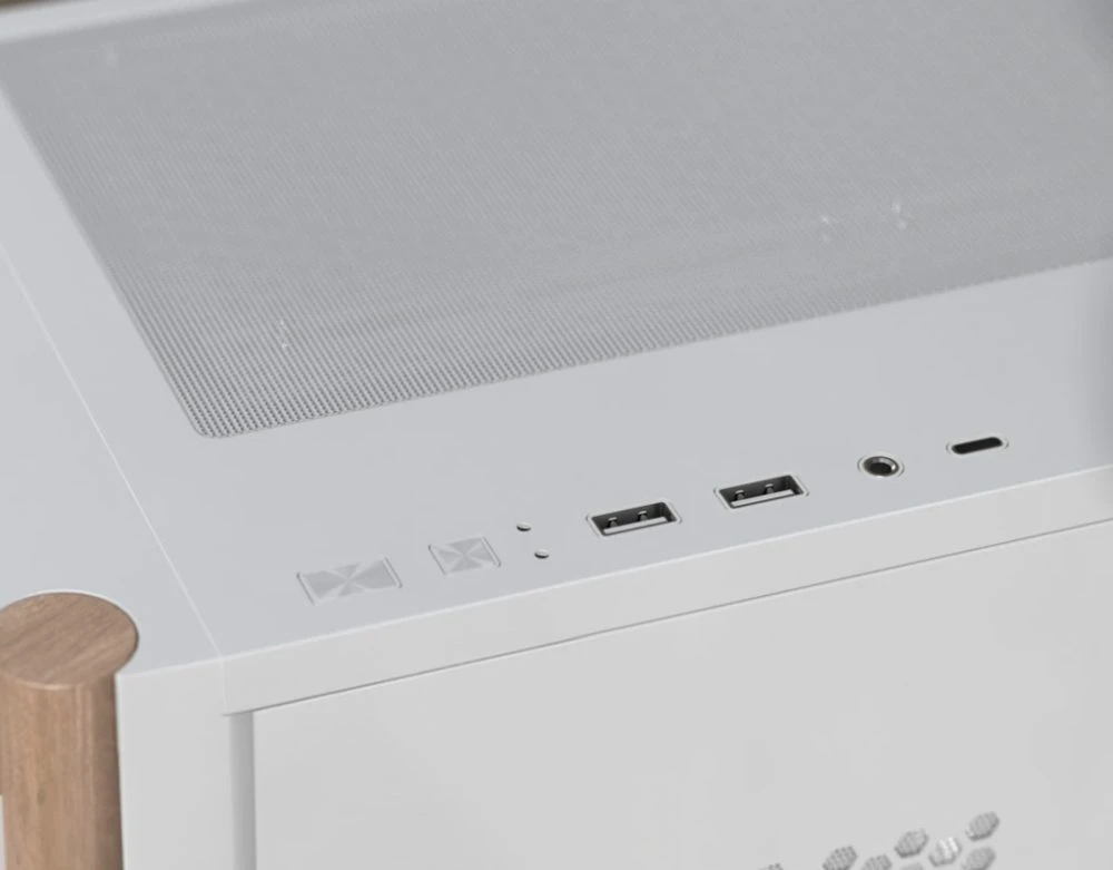 AeroCool кутия Case ATX - D501A White, Addressable RGB, Wood - Image 13