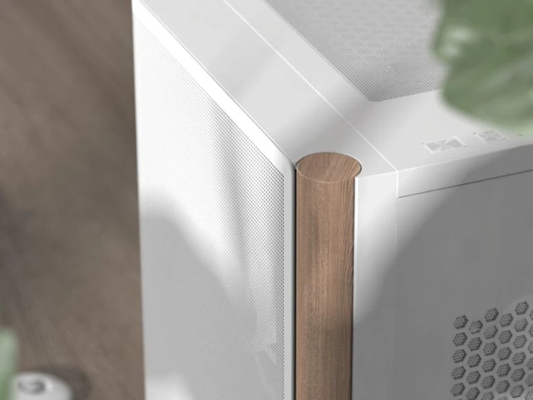 AeroCool кутия Case ATX - D501A White, Addressable RGB, Wood - Image 10