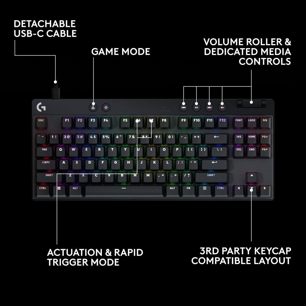 Геймърска механична клавиатура Logitech G Pro X RAPID TKL - Tactile Switch - Image 7