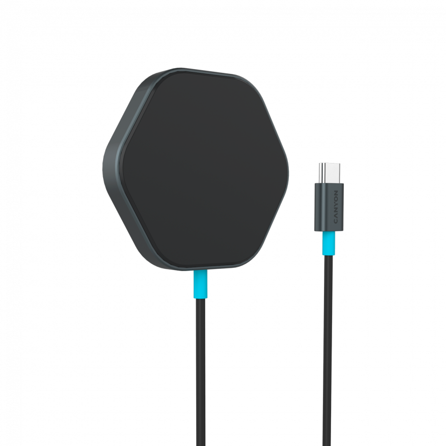 CANYON wireless charger HEXAGON 110 Dark Grey Blue - Image 2