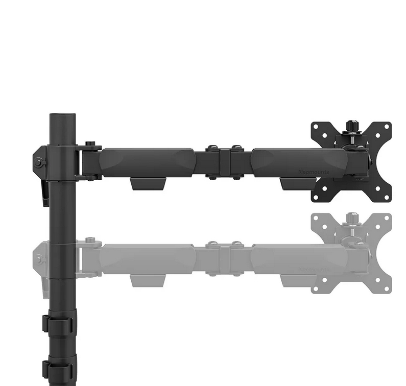 Стойка, Neomounts Nero Single Flat Screen Desk Mount (phone holder+Quick-fix clamp/grommet) - Image 6