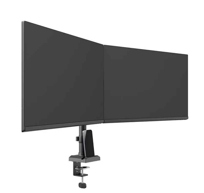 Стойка, Neomounts Nero Double Flat Screen Desk Mount (phone holder+Quick-fix clamp/grommet) - Image 13