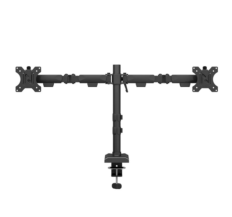 Стойка, Neomounts Nero Double Flat Screen Desk Mount (phone holder+Quick-fix clamp/grommet) - Image 3