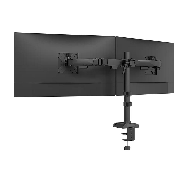 Стойка, Neomounts Nero Double Flat Screen Desk Mount (phone holder+Quick-fix clamp/grommet) - Image 4