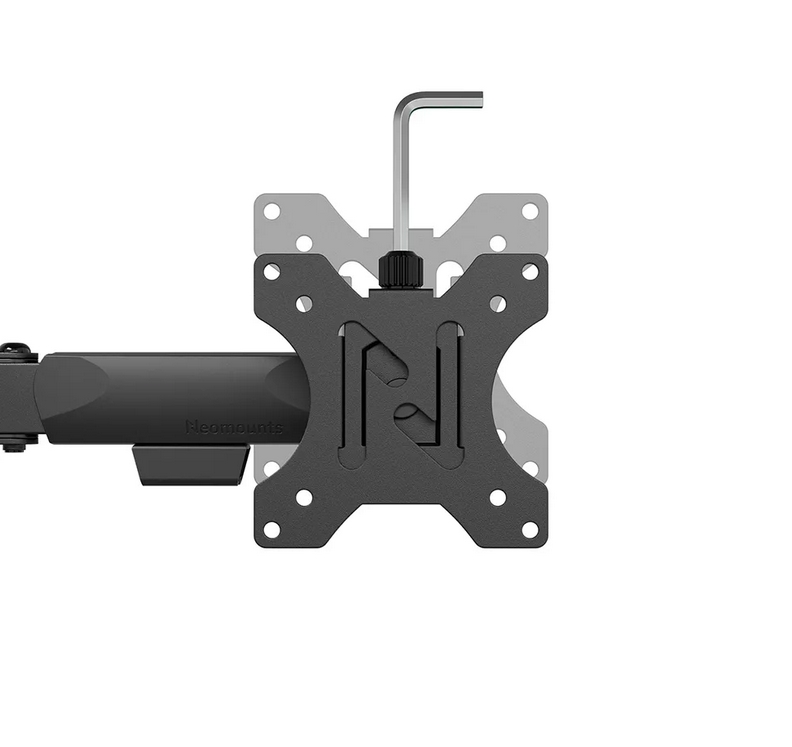 Стойка, Neomounts Nero Double Flat Screen Desk Mount (phone holder+Quick-fix clamp/grommet) - Image 7