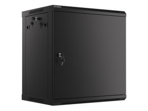 Комуникационен шкаф, Lanberg rack cabinet 19" wall-mount 12U/600x450 for self-assembly with metal door black (flat pack)