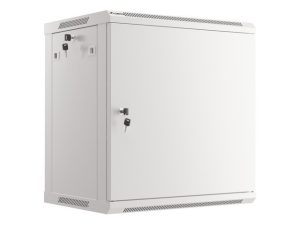 Комуникационен шкаф, Lanberg rack cabinet 19" wall-mount 12U/600x450 for self-assembly with metal door grey (flat pack)