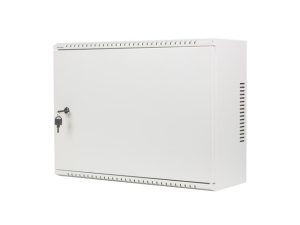 Комуникационен шкаф, Lanberg rack cabinet 19" wall-mount 4U+3u/540x200 low-profile grey (assembled)