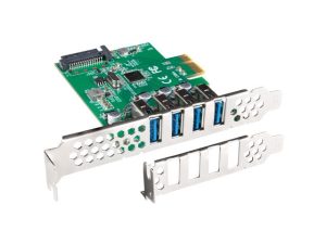 Мрежова карта, Lanberg pci express x1 card->4x USB-A 3.1 gen1 low profile