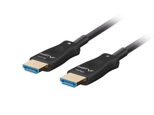 Кабел, Lanberg HDMI M/M v2.1 cable 100m optical black aoc