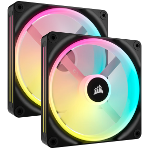 CORSAIR QX RGB Series iCUE LINK QX140 RGB 140mm Magnetic Dome RGB Fan Dual Fan Kit