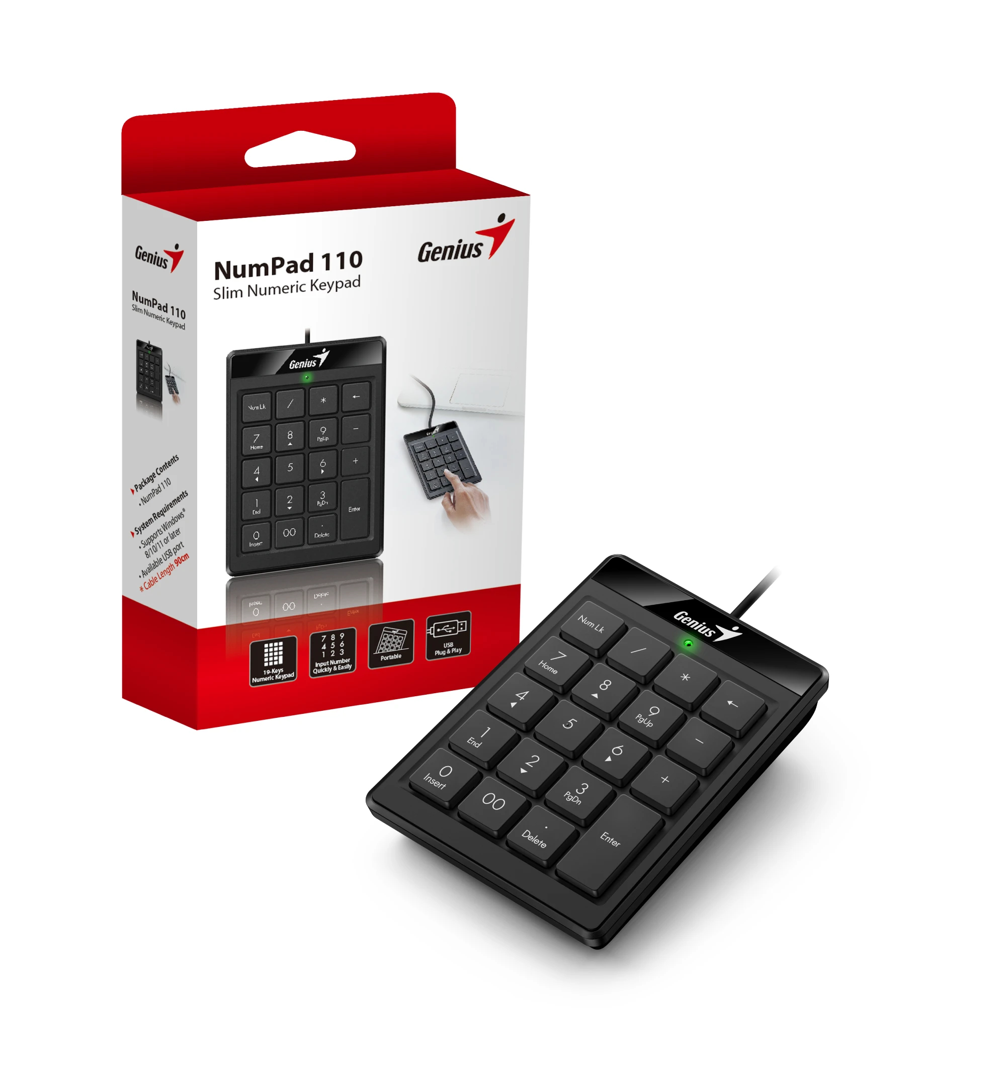 Genius цифрова клавиатура кийпад Keypad USB NumPad 110 - Image 9