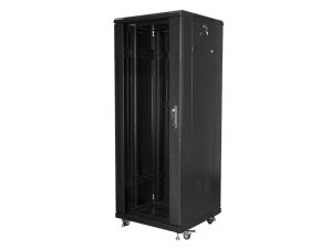 Комуникационен шкаф, Lanberg rack cabinet 19" free-standing 32U / 600x600 self-assembly flat pack, black