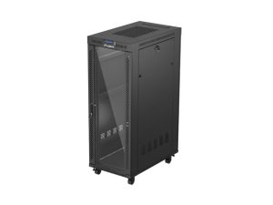 Комуникационен шкаф, Lanberg rack cabinet 19" free-standing 32U/600X1000 (FLAT PACK) with glass door LCD black
