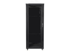 Комуникационен шкаф, Lanberg rack cabinet 19" free-standing 32U / 600x800 self-assembly flat pack, black