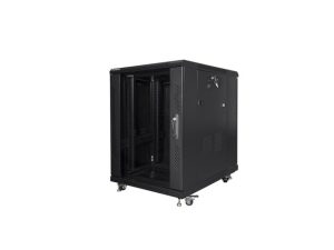 Комуникационен шкаф, Lanberg rack cabinet 19" free-standing 15U/600x800 (flat pack) black
