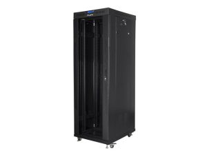Комуникационен шкаф, Lanberg rack cabinet 19" free-standing 37U/600x800 (flat pack) with glass door lcd black v2