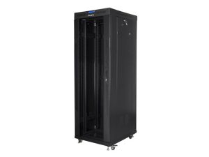 Комуникационен шкаф, Lanberg rack cabinet 19" free-standing 37U/800x1000 (flat pack) with glass door lcd black v2