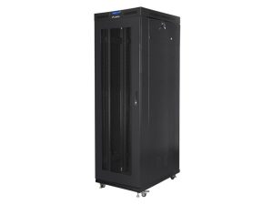 Комуникационен шкаф, Lanberg rack cabinet 19" free-standing 37U/800x1000 (flat pack) with glass door lcd black v2