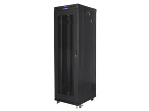 Комуникационен шкаф, Lanberg rack cabinet 19" free-standing 42U/600x800 (flat pack) with mesh door lcd black v2