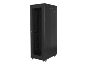 Комуникационен шкаф, Lanberg rack cabinet 19" free-standing 42U/800x1000 (flat pack) with mesh door black