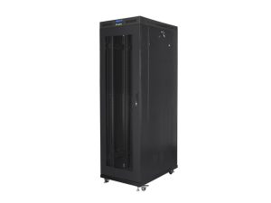 Комуникационен шкаф, Lanberg rack cabinet 19" free-standing 42U/800x1200 (flat pack) with mesh door lcd black v2