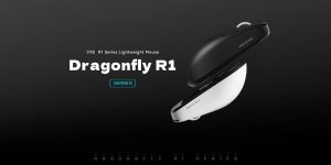 VXE професионална геймърска мишка Wireless Gaming Mouse Dragonfly R1 Pro Max 1K (4K compatible) - Kailh White Blade Switches, Orange