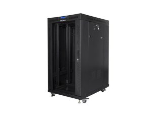 Комуникационен шкаф, Lanberg rack cabinet 19" free-standing 22U/800x1000 (flat pack) with mesh door lcd black v2