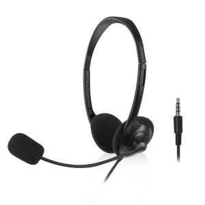 ACT Слушалки с микрофон, 3.5mm жак, 2м