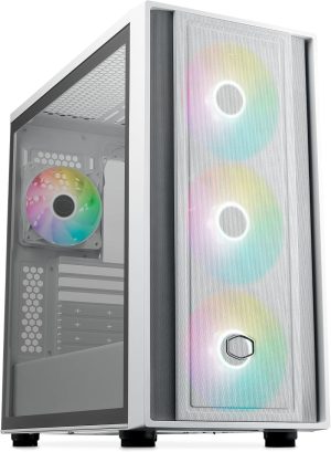 Кутия CoolerMaster MasterBox 600 - White ARGB