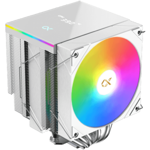 AK6 Dual Digital Arctic (WH ARGB & Digital LED Panel Top Cover 2PCS ARGB PWM Fan Intel Backplate Mini ARGB LED Controller)