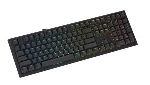 Ducky професионална геймърска механична клавиатура Professional Gaming Mechanical Keyboard One X Wireless Black - Ducky AI Switches [Linear], Bluetooth, 2.4