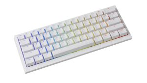 Ducky професионална геймърска механична клавиатура Professional Gaming Mechanical Keyboard One X Mini Wireless White - Ducky AI Switches [Linear], Bluetooth