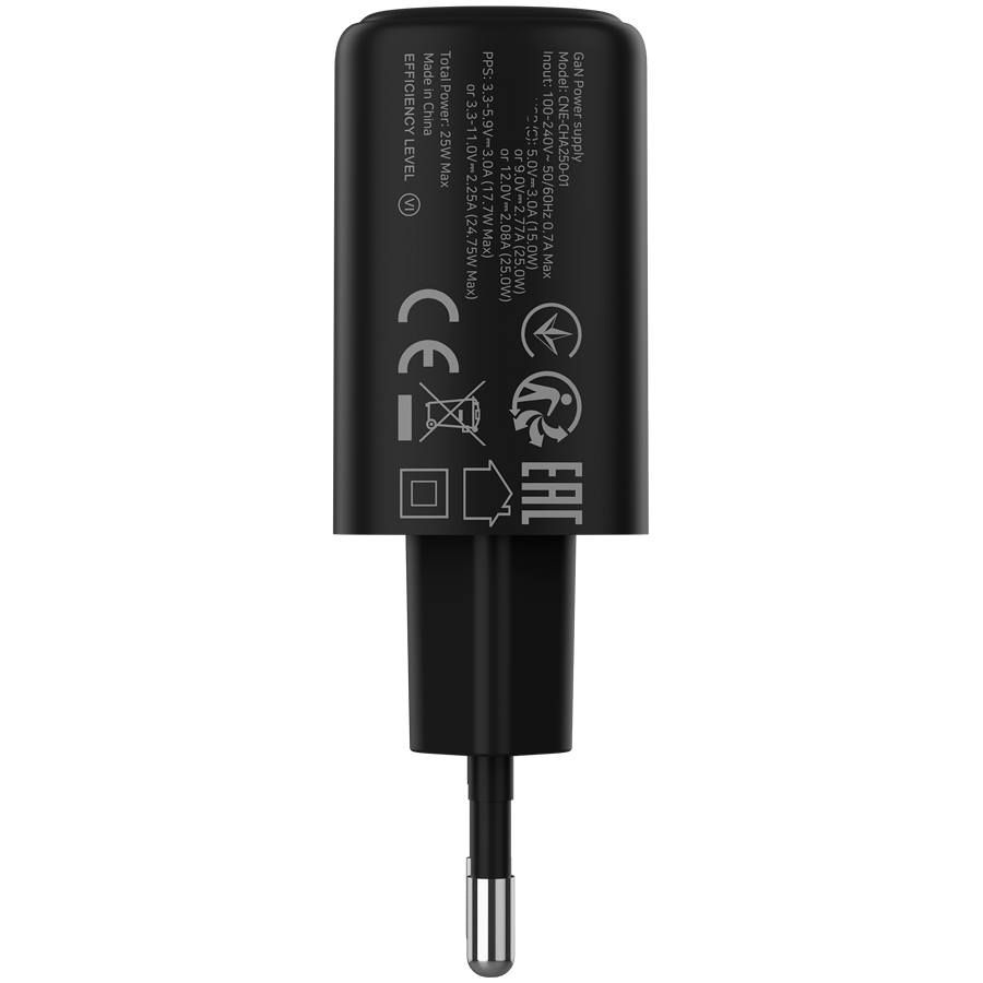 CANYON charger OnCharge 250 25W 1xPD EU Black - Image 3
