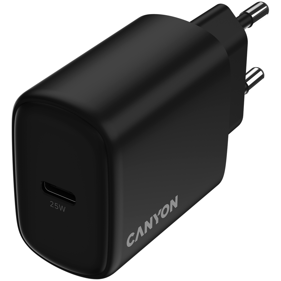 CANYON charger OnCharge 250 25W 1xPD EU Black - Image 4