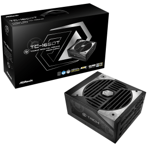 Asrock TC-1650T 1650W 80 Plus Titanium Fully Modular PSU Japanese Capacitors