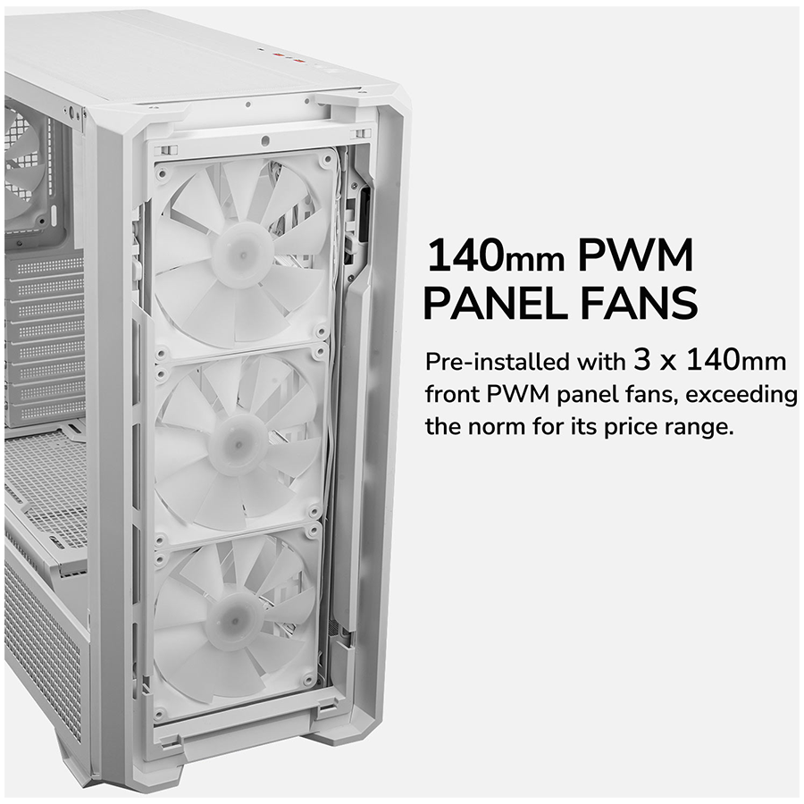 COUGAR MX600 PC Case Mid Tower White - Image 13