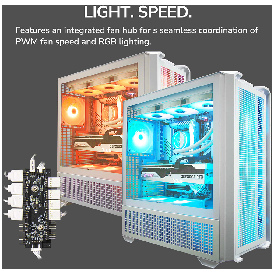 COUGAR MX600 PC Case Mid Tower White - Image 23