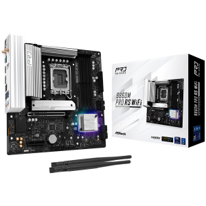 ASROCK MB Desktop B860M Pro Rs Wi-fi S.1851 4x DDR5 1x PCIe 5.0 x16 1x PCIe 4.0 x4 1x Blazing M.2 2x Hyper M.2 4x SATA3 2x USB-C 8x USB 3.2 6x USB 2.0 1x RJ-45 2.5GB Lan 802.11axe Wi-Fi 6E + Bluetooth 5.3 ATX
