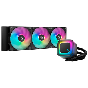 DeepCool LE360 V2 360mm CPU Liquid Cooler 3x120mm PWM ARGB Fans ARGB block Black LGA1851/1700/1200/1151/1150/1155 AMD AM5/AM4 R-LE360-BKAMMC-G-2