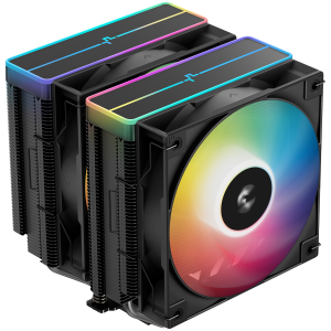 DeepCool AG620 BK ARGB V2 CPU Air Cooler 2x120mm ARGB PWM Fan Core Touch Technology 2.0 6 Heatpipes LGA1851/1700/1200/115x AMD AM5/AM4