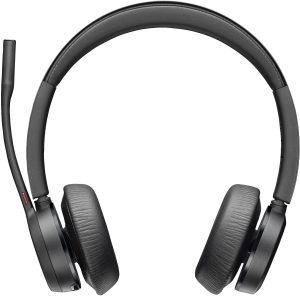 HP Poly Voyager 4320 UC Stereo USB-A Headset +BT700 USB-A Adapter +Charging Stand SmartBuy