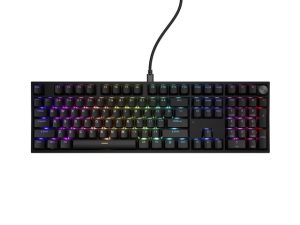 Клавиатура, Genesis Mechanical Gaming Keyboard Thor 404 Black RGB Backlight Outemu Peach Silent, US Layout