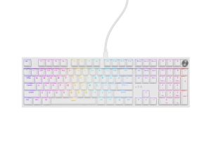 Клавиатура, Genesis Mechanical Gaming Keyboard Thor 404 White RGB Backlight Gateron Yellow Pro, US Layout