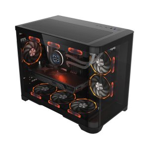1stPlayer кутия Case mATX - UV6 Black
