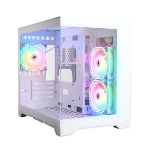 1stPlayer кутия Case mATX - MV6-TP White - 3 fans included